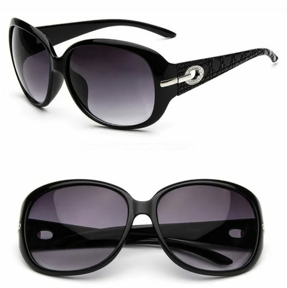 NWT Black Glitter UV Protection Sunglasses - Picture 5 of 14